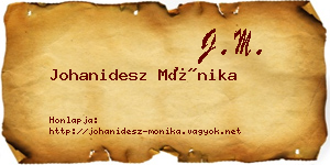 Johanidesz Mónika névjegykártya